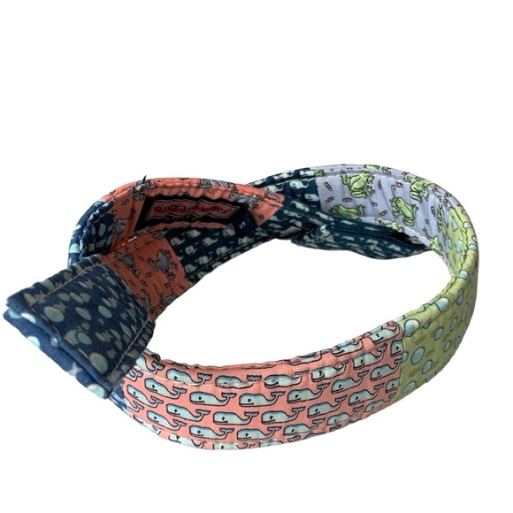 Vineyard Vines by Shep & Ian cotton patchwork belt w whale, fish & frogs. Size S - Picture 4 of 6